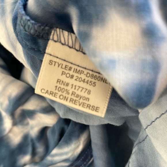 LOVESTITCH wrap blouse tie dye long bell sleeve size small - Picture 8 of 12